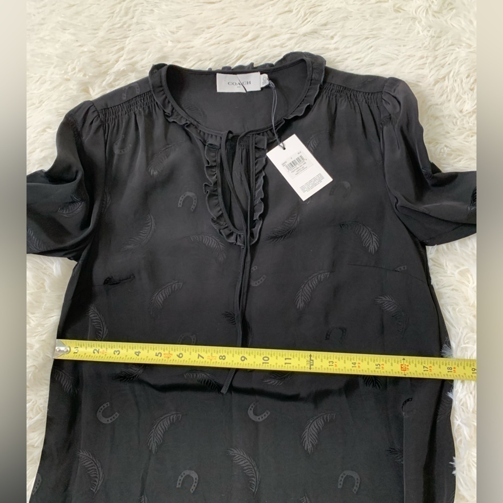 Coach 1941 Feather Jacquard Print Dress, over size, loose fit, size 0 - Picture 9 of 16